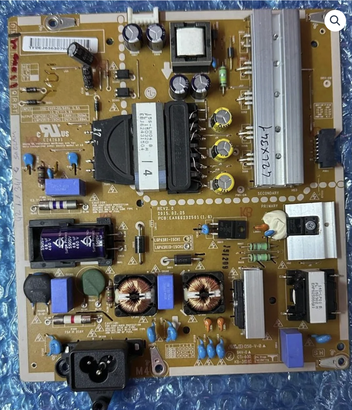 Power Board 42lx341 besleme eay63630702 eax66232501